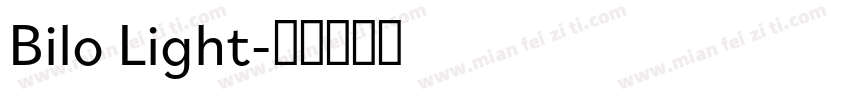 Bilo Light字体转换